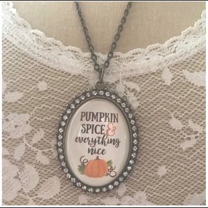 Kole Jax Pumpkin Spice long necklace brand new.